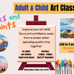 Art class for adult and child