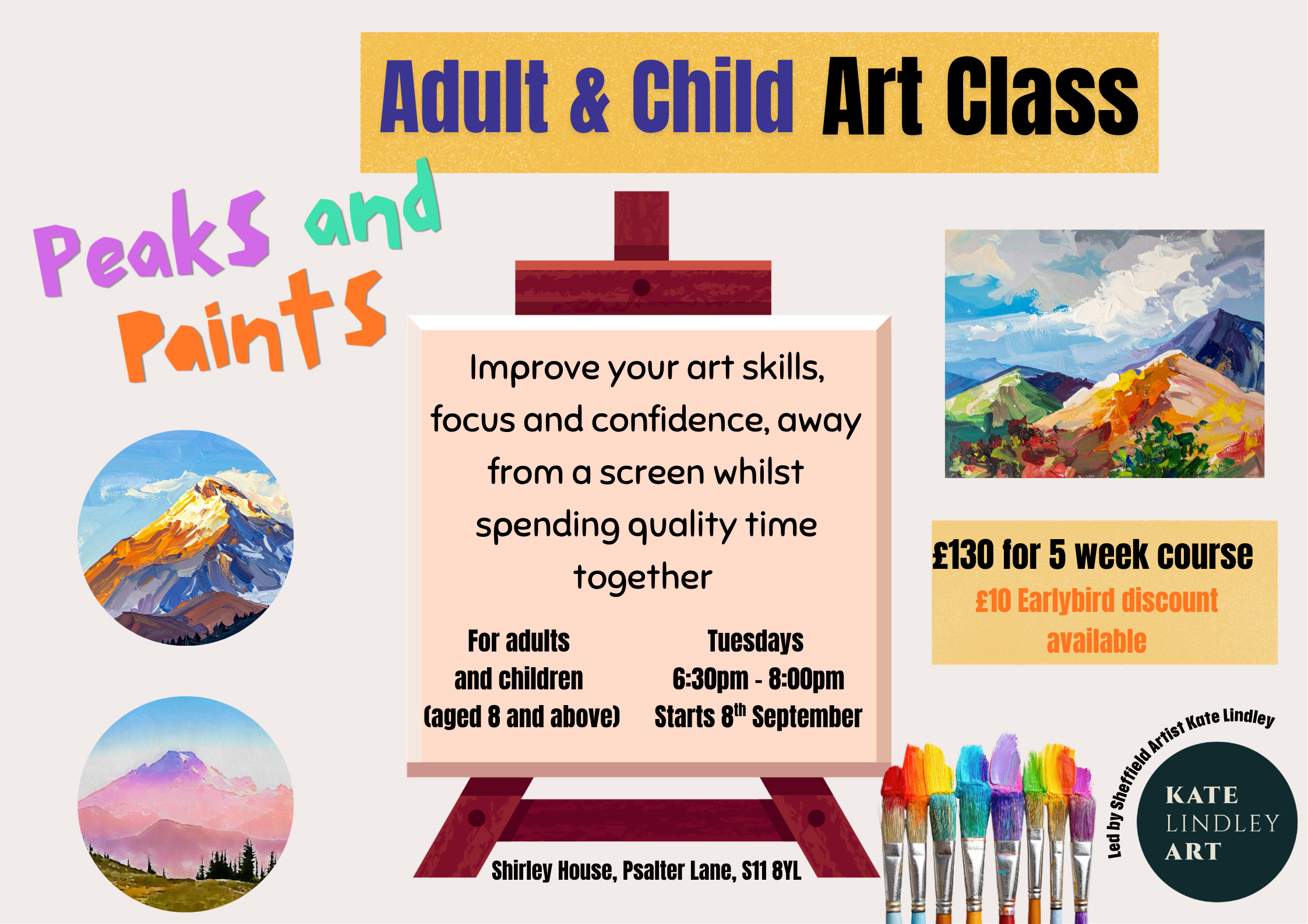 Art class for adult and child