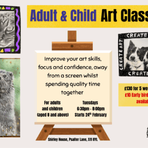 Pet portrait drawing and painting workshop